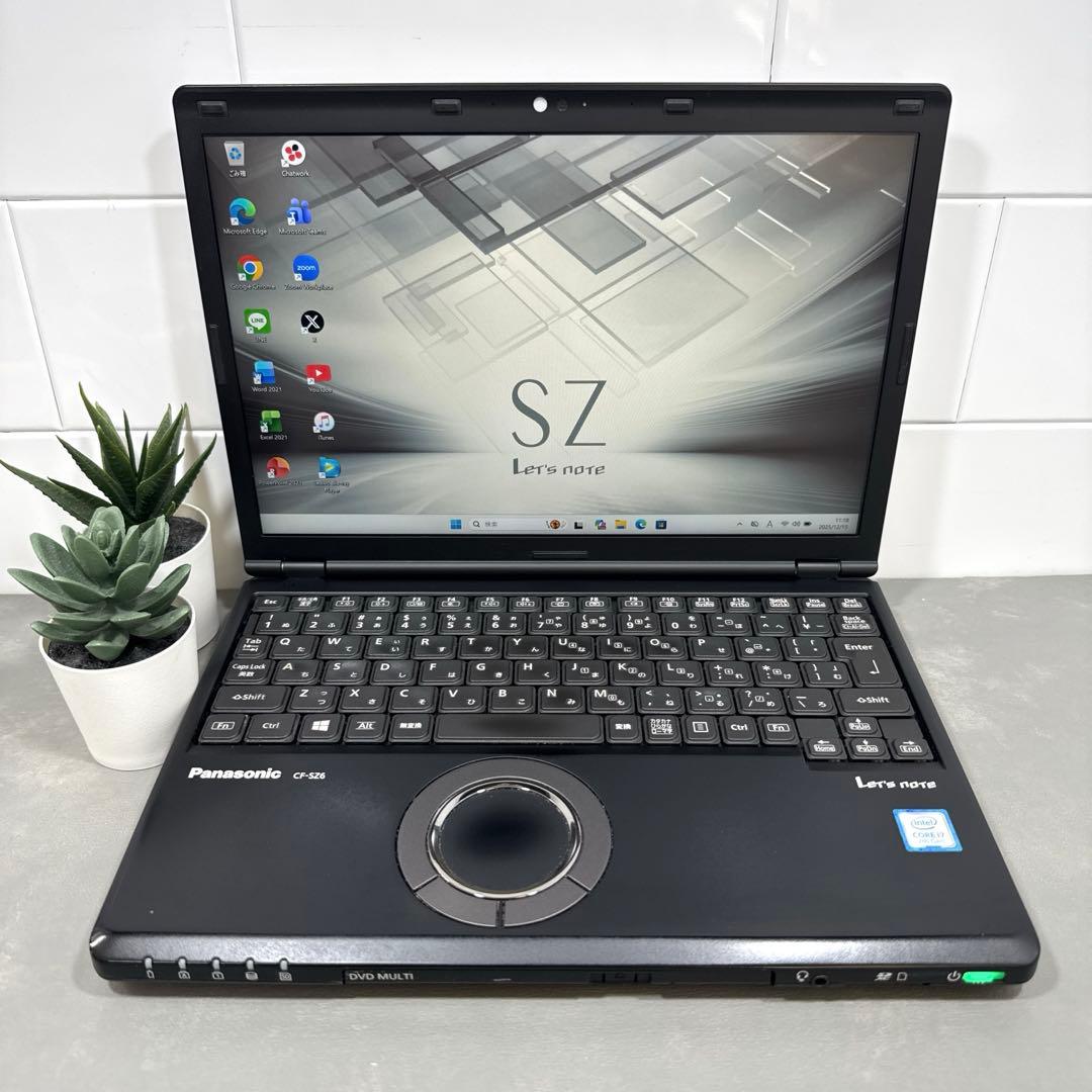 【希少品】レッツノートジェットブラックcfsz6☘️7世代i7☘SSD256GB