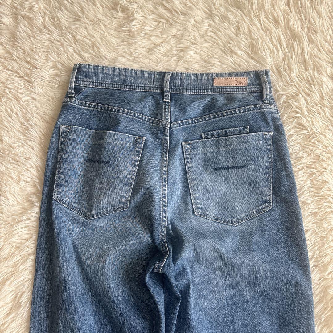 人気【YANUK】Lea ボーイズストレート(W26)APS デニムパンツ 美品