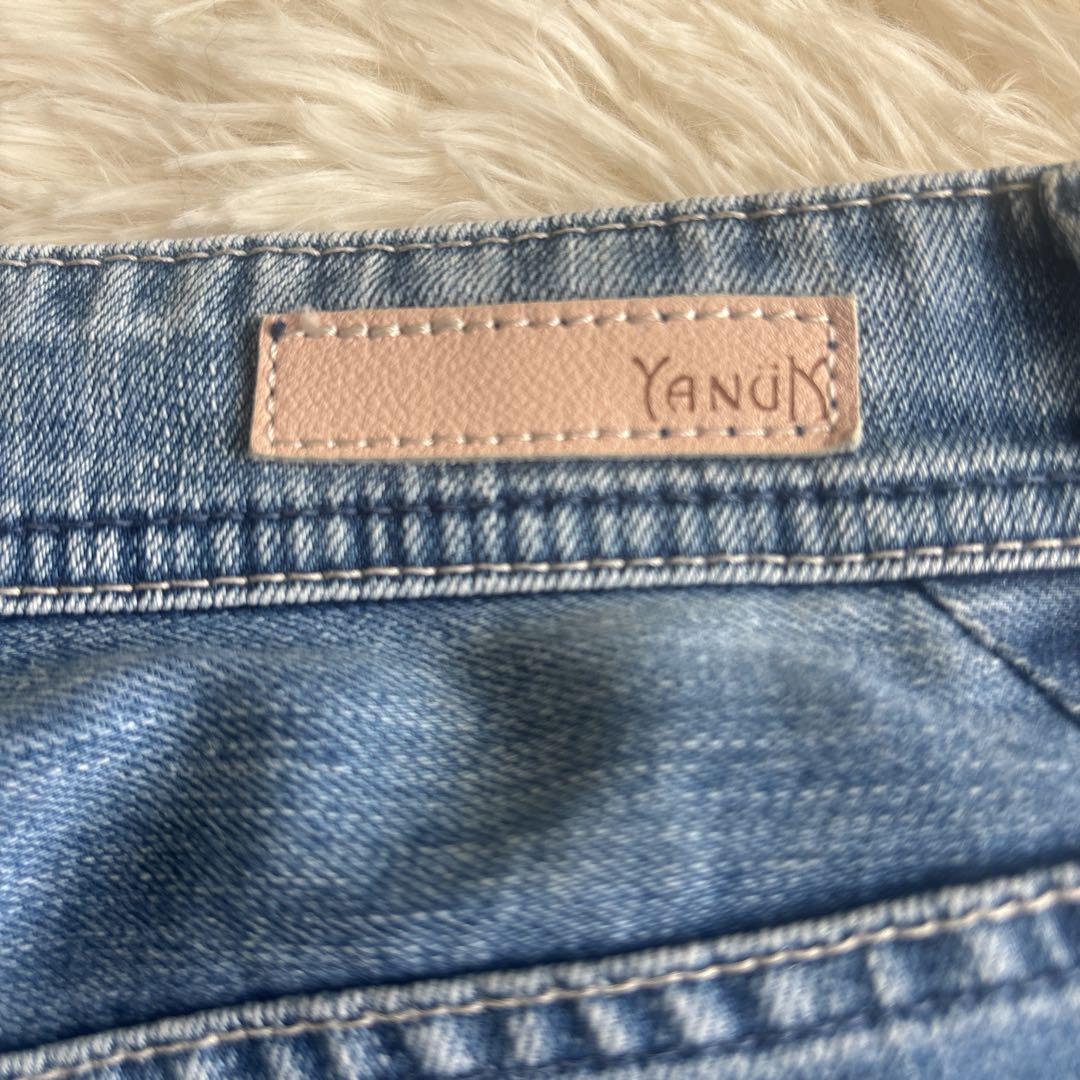 人気【YANUK】Lea ボーイズストレート(W26)APS デニムパンツ 美品