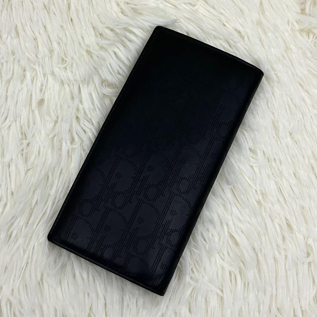 【美品】ChristianDior トロッター レザー 二つ折り 長財布