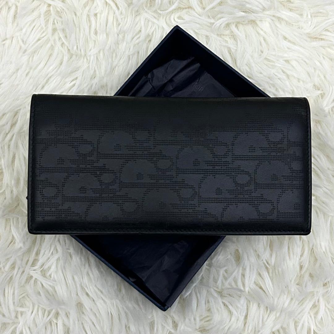 【美品】ChristianDior トロッター レザー 二つ折り 長財布