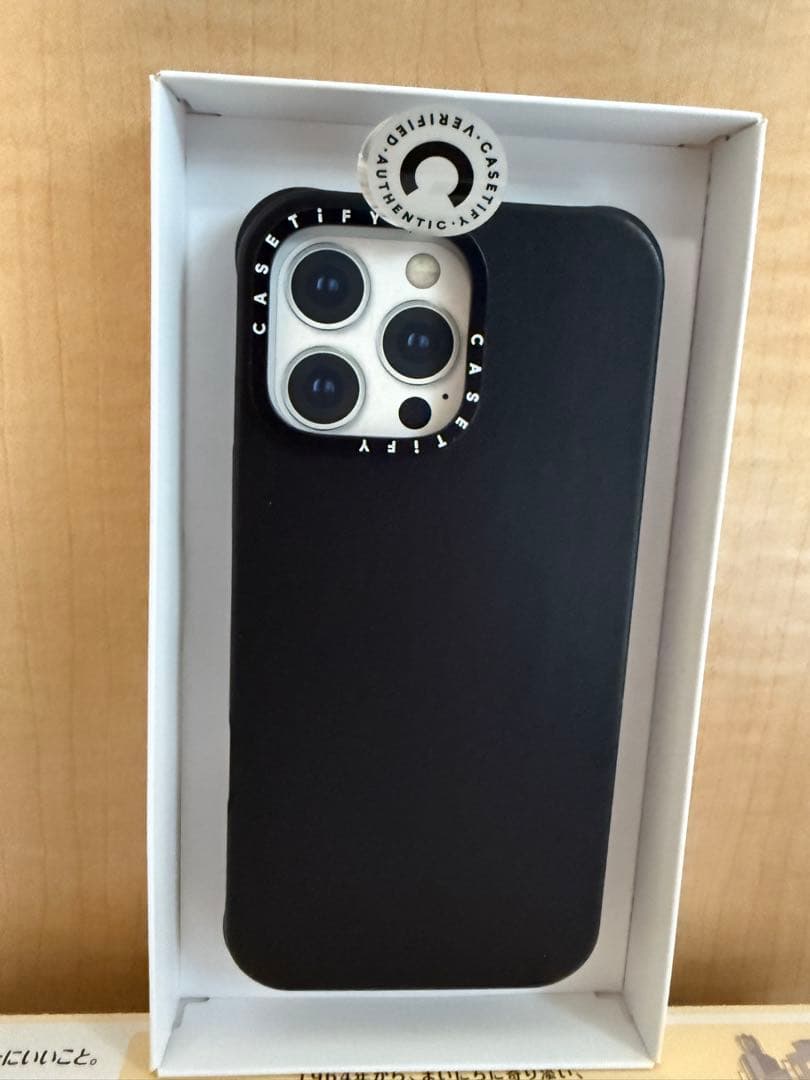 CASETiFY iPhone16promax用ブラックケース