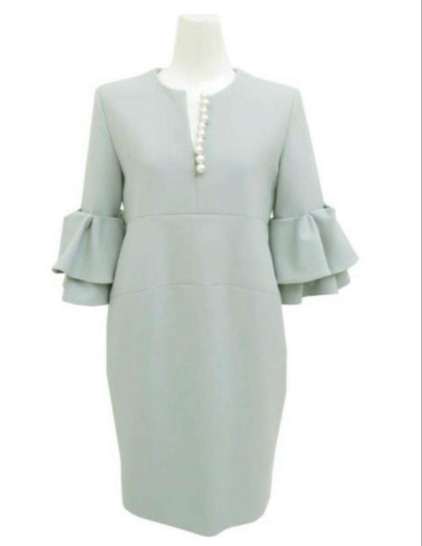 【人気色】YOKO CHAN ヨーコチャン ティアードスリーブドレス 36