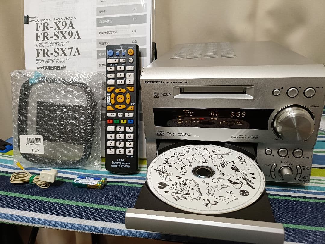 ONKYO FR-X9A CD/MD FM/AM 整備済完動品 リモコン付 美品