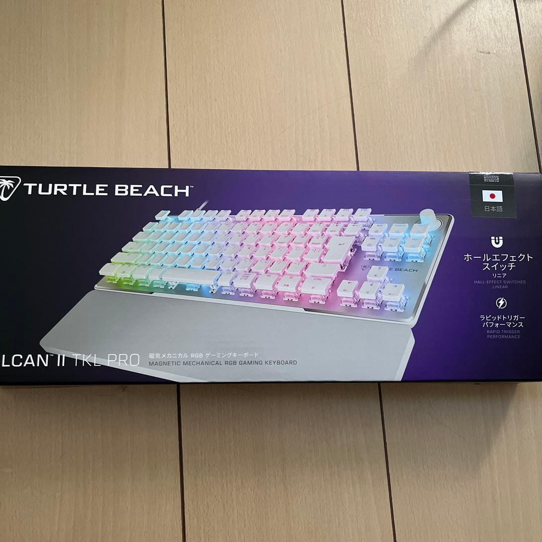 ゲーミングキーボード 日本語配列 ホワイト 音量調節付き