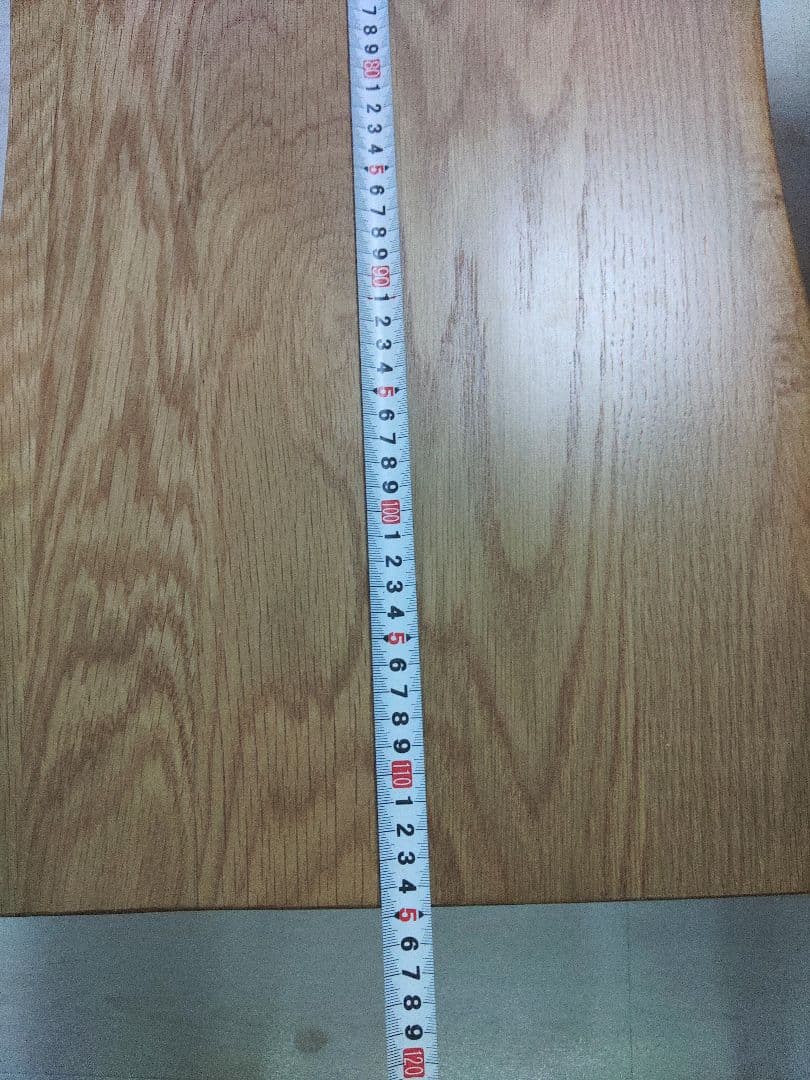 レザークッションおまけ付き　天然木　ダイニングベンチ　一枚板風　オーク　無垢材