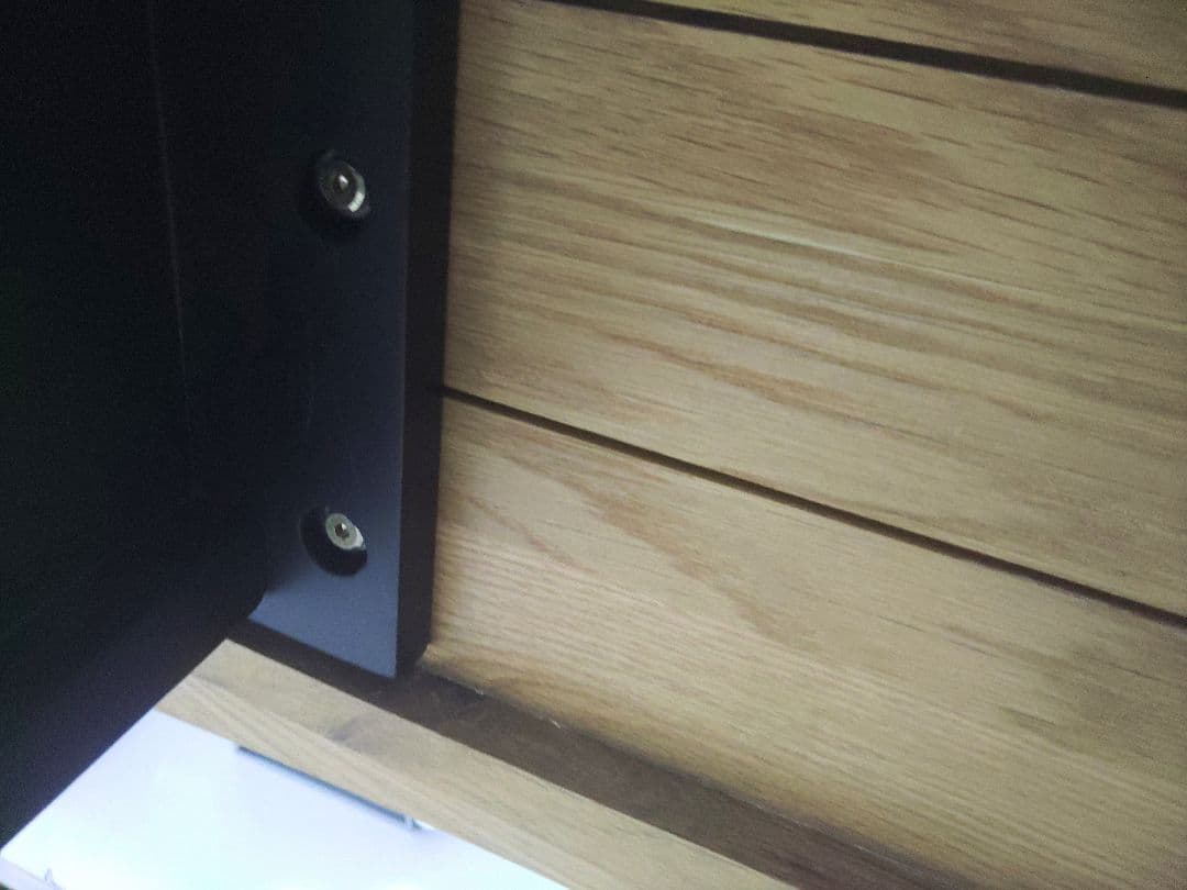 レザークッションおまけ付き　天然木　ダイニングベンチ　一枚板風　オーク　無垢材