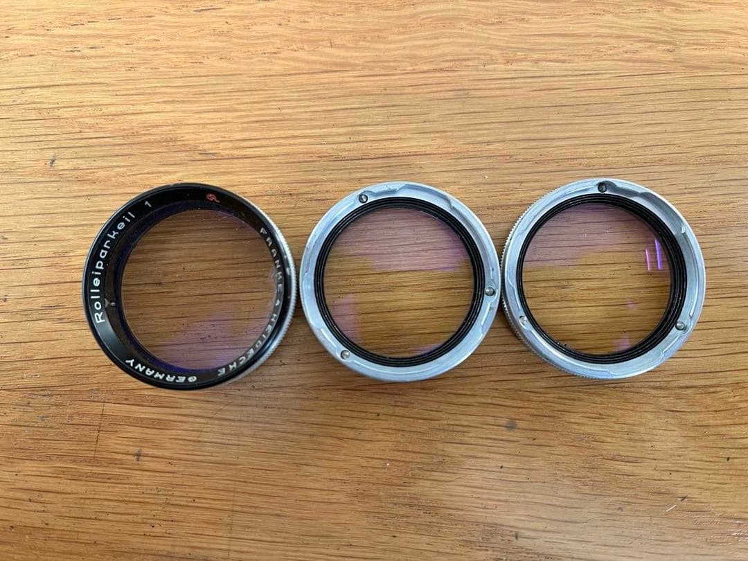 レンズ(単焦点) Rolleinar 1 set with case. Junk user