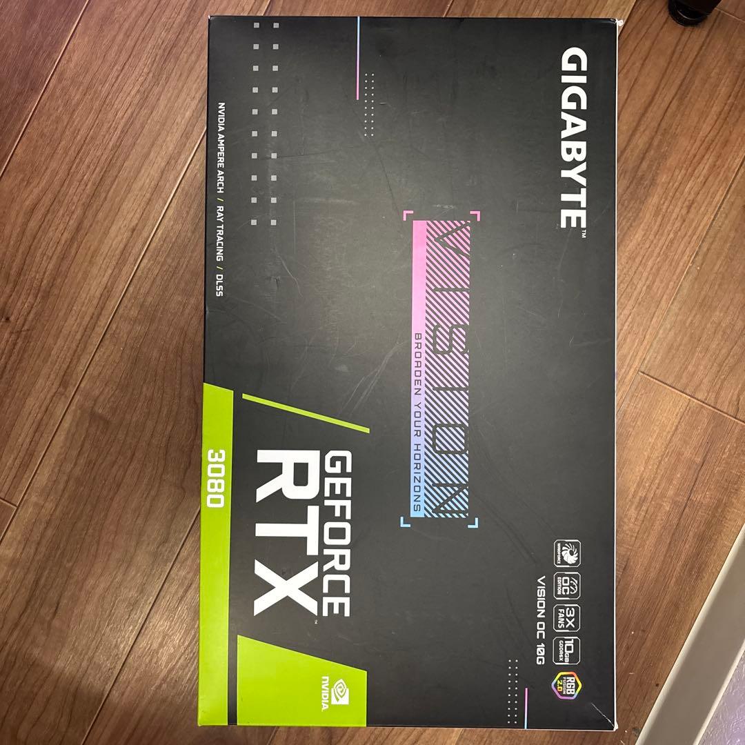GIGABYTE RTX 3080 VISION サーマルパッド、グリス交換済み