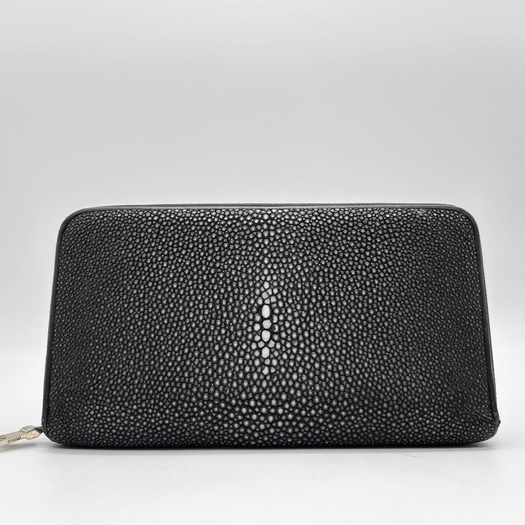 muta　長財布　スティングレイ　オーガナイザー　ラウンドファスナー　エイ革