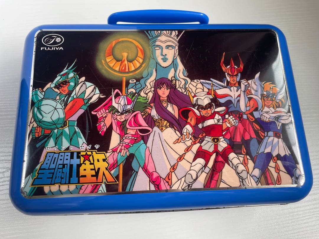 【中古】 聖闘士星矢 お菓子缶 不二家 レトロ お菓子BOX