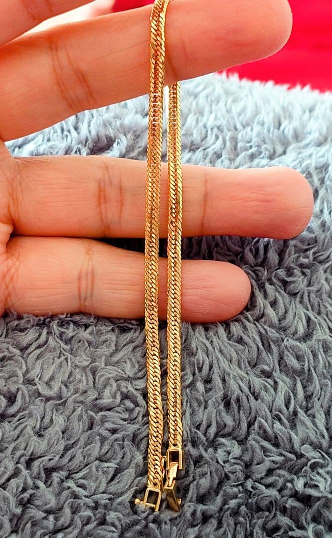 18金 喜平 12面トリプルカットアンクレット