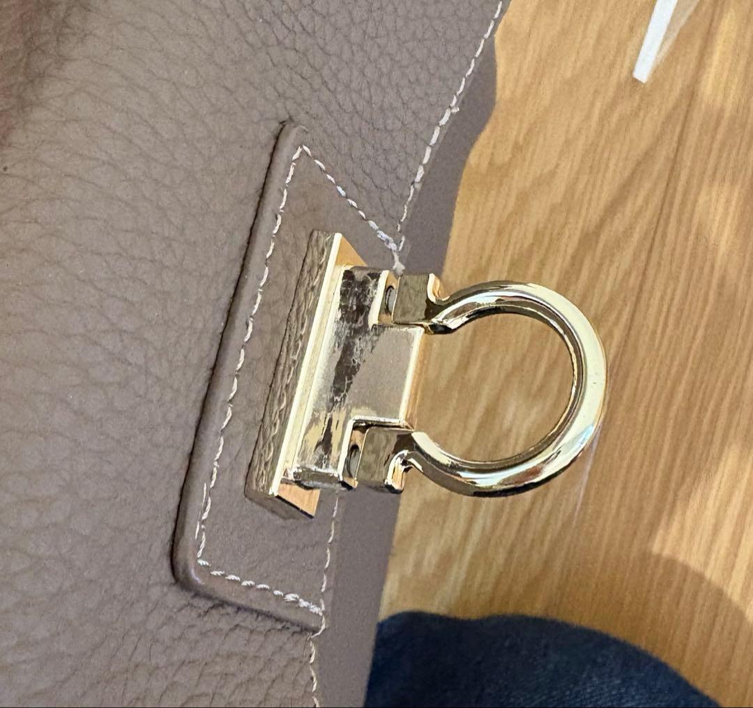 HAYNI トープ　2wayレザーショルダー/ハンドバッグ