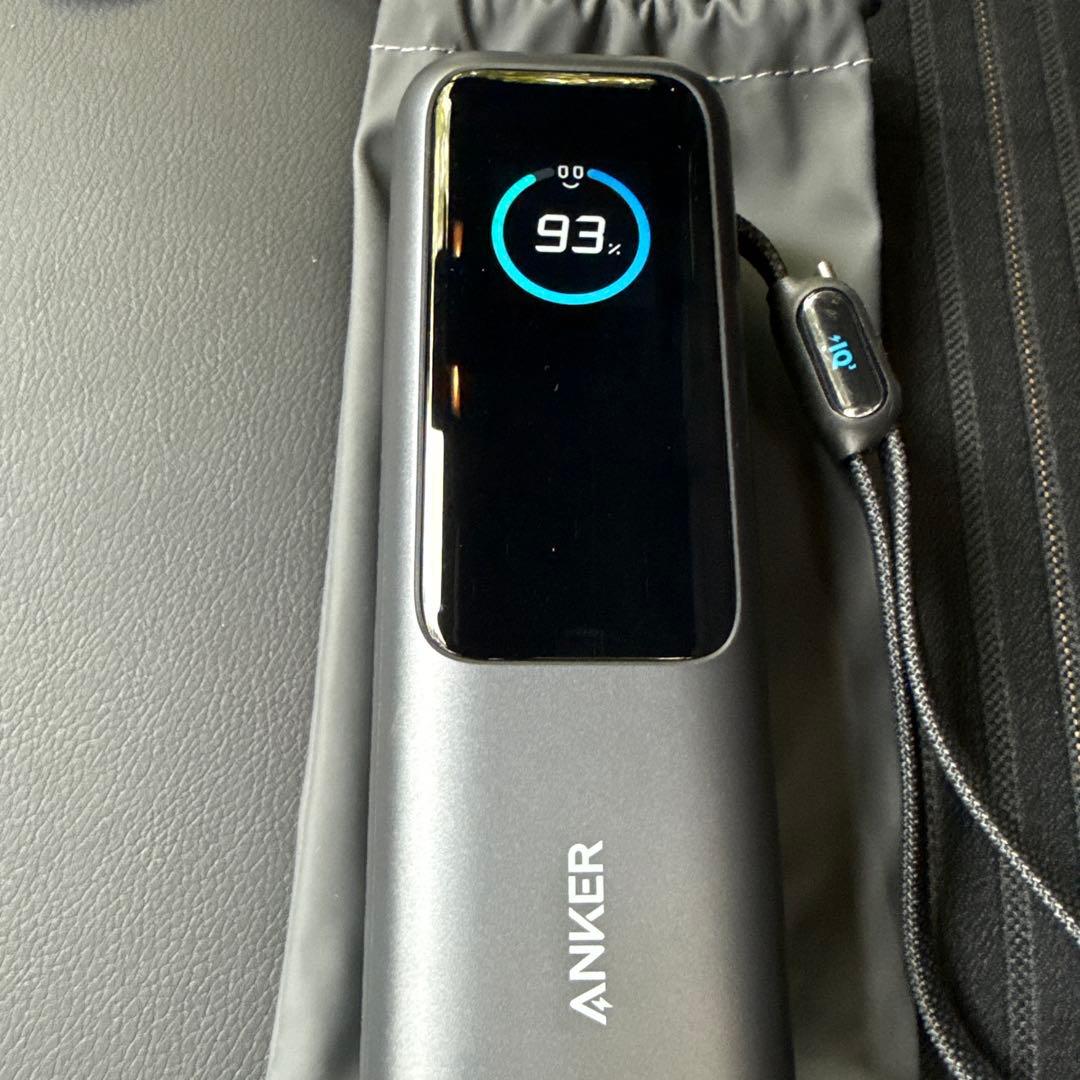 Anker Power Bank (25000mAh, 巻取り式USB-C)