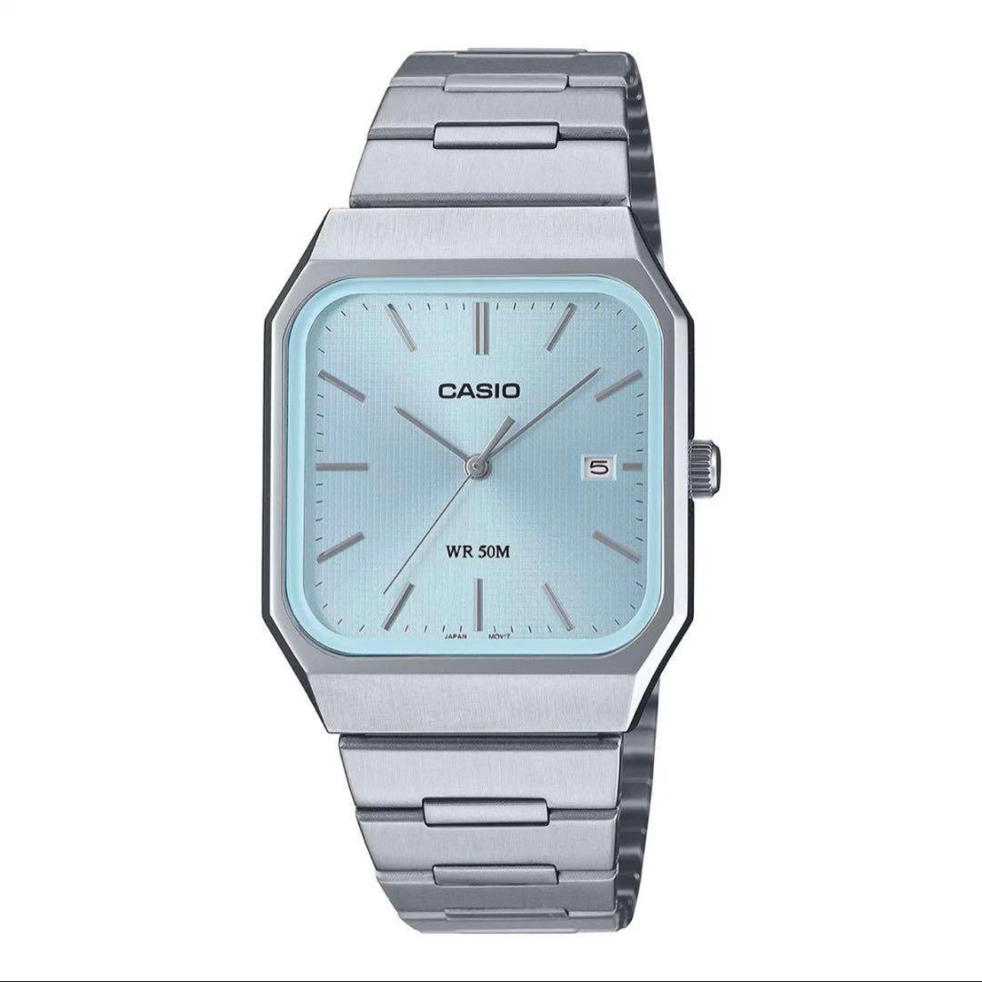 【最安値】CASIO 腕時計 MTP-B185D 2A2VDF アイスブルー