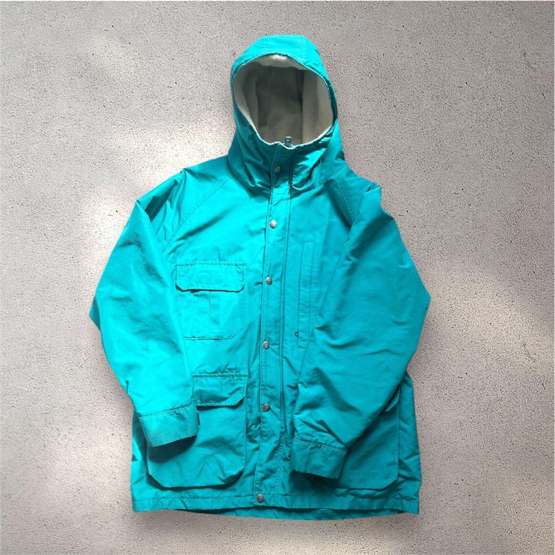 80s Woolrich ウールリッチ マウンテンパーカー ターコイズ USA製