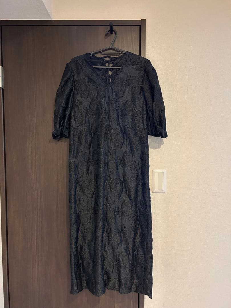 スーツ・フォーマル・ドレス FLOWER JACQUARD STRAIGHT DRESS