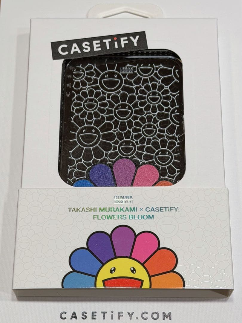CASETiFY 村上隆 スマイル（レインボー） カードホルダースタンド