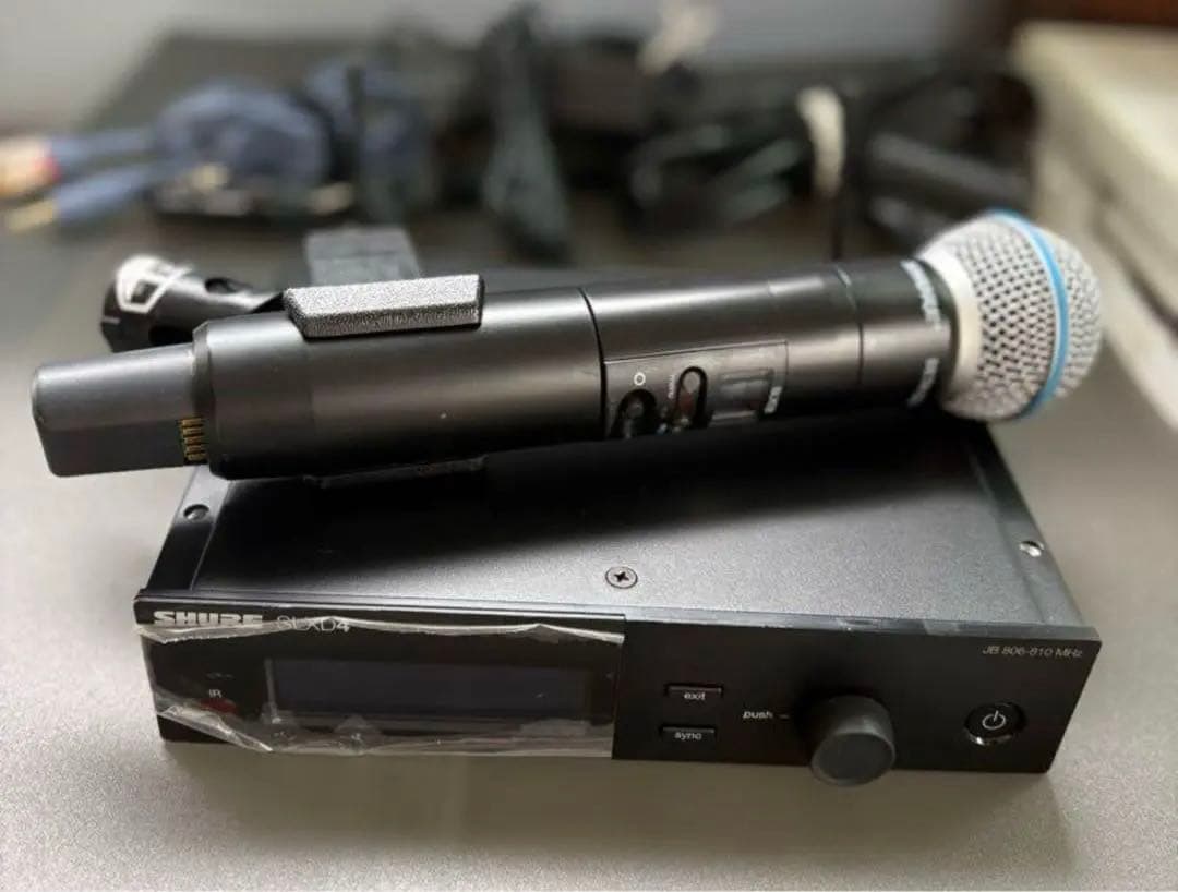 破格　SHURE SLXD4 　SLXD2マイク付き　ワイヤレスマイク