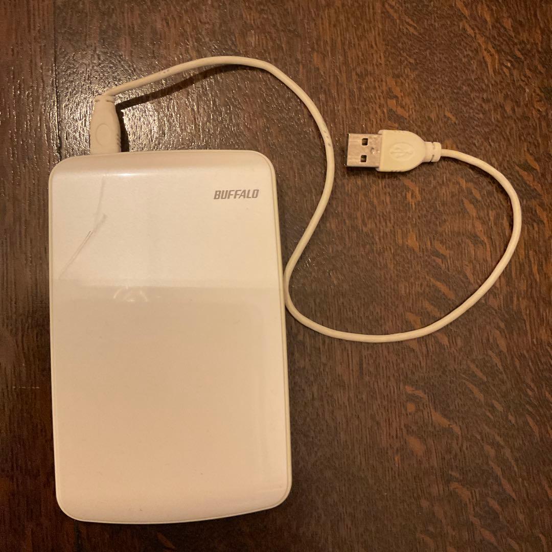 BUFFALO 外付けハードディスク ホワイト