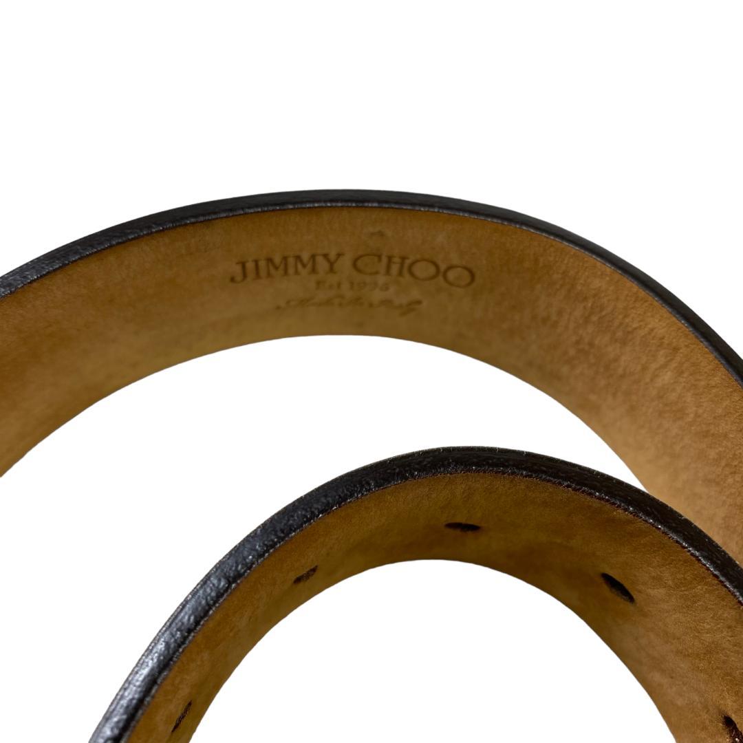 JIMMY CHOO ジミーチュウ ベルト スタッズ シルバー レザー ホワイト