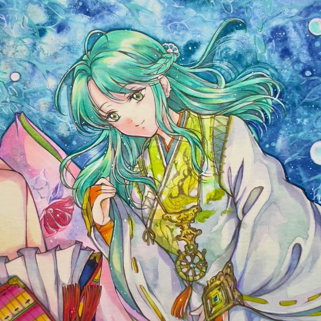 櫻様⭐︎手描きイラスト⭐︎オリジナル⭐︎原画⭐︎創作⭐︎アナログ⭐︎夢絵⭐︎コピック