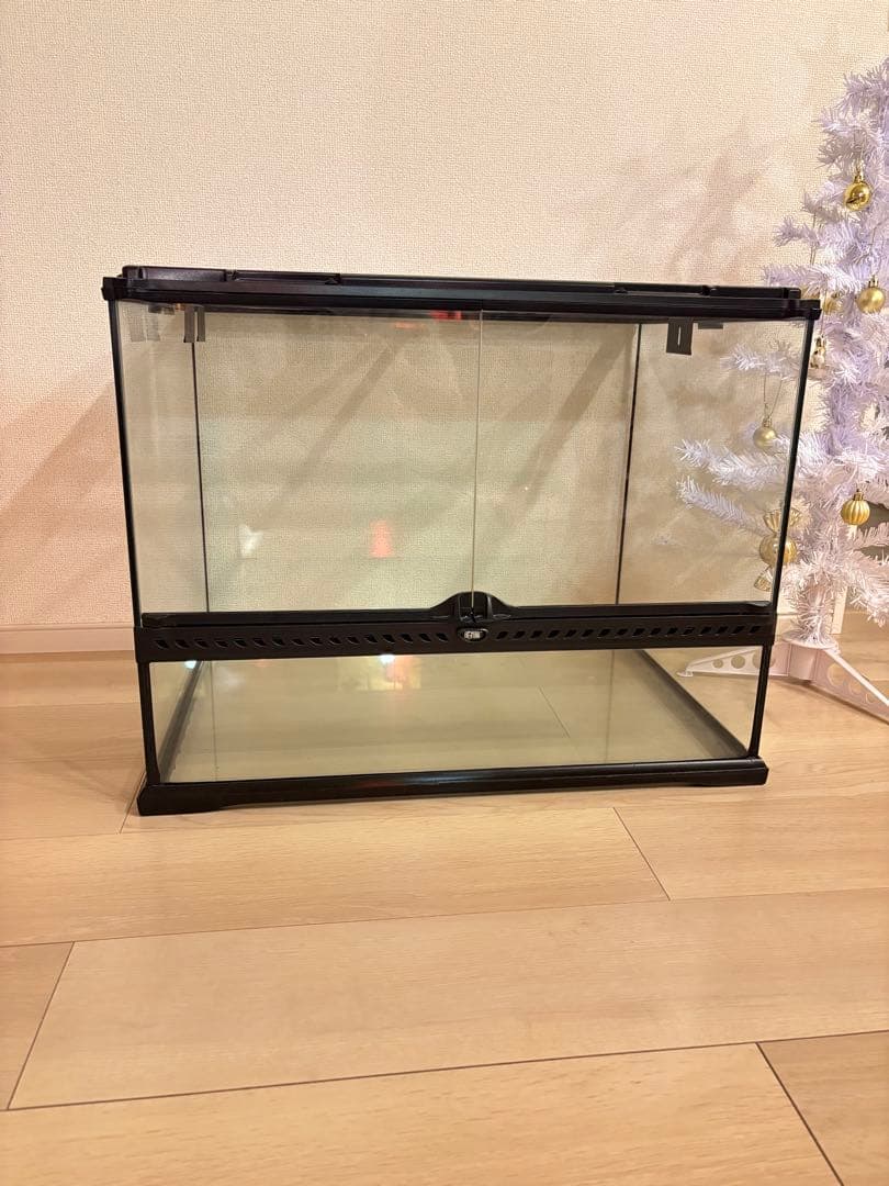 中型透明ガラス飼育ケージ