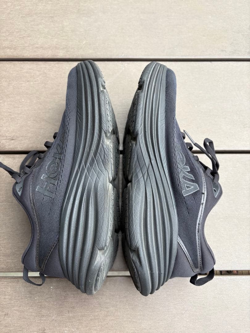 HOKA ボンダイ8 ブラック 27.5センチ　美品