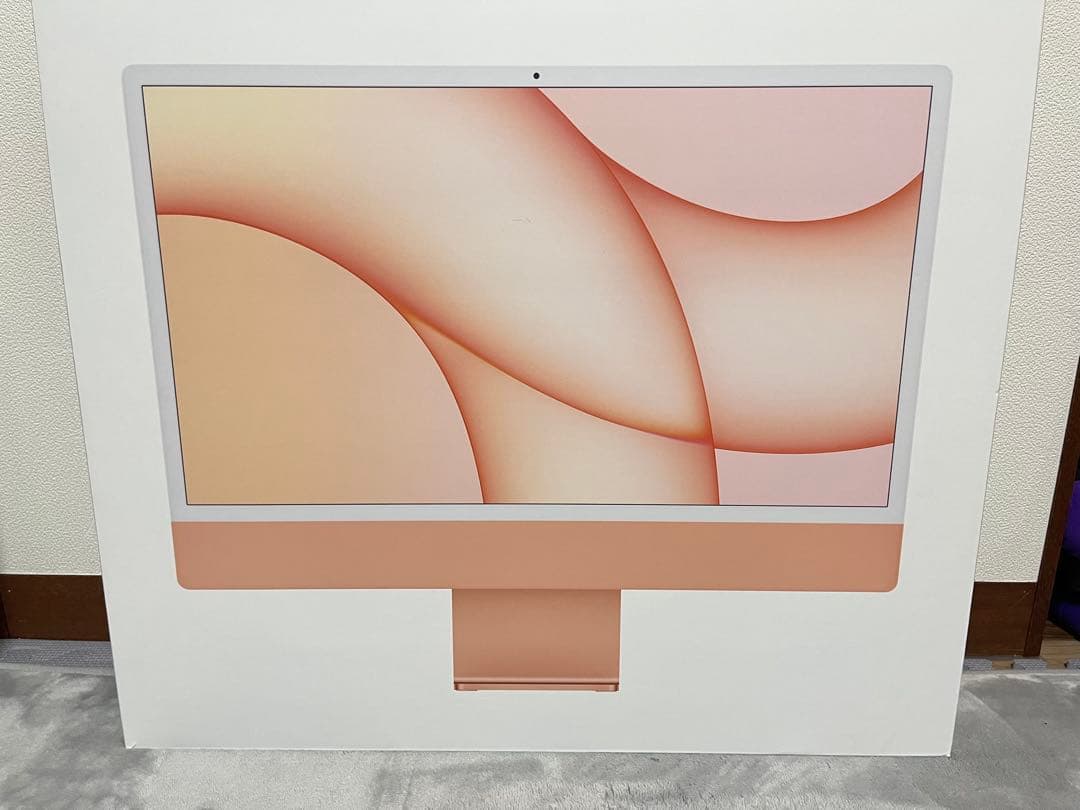 【美品】iMac 2021 24インチ512GB / オレンジ