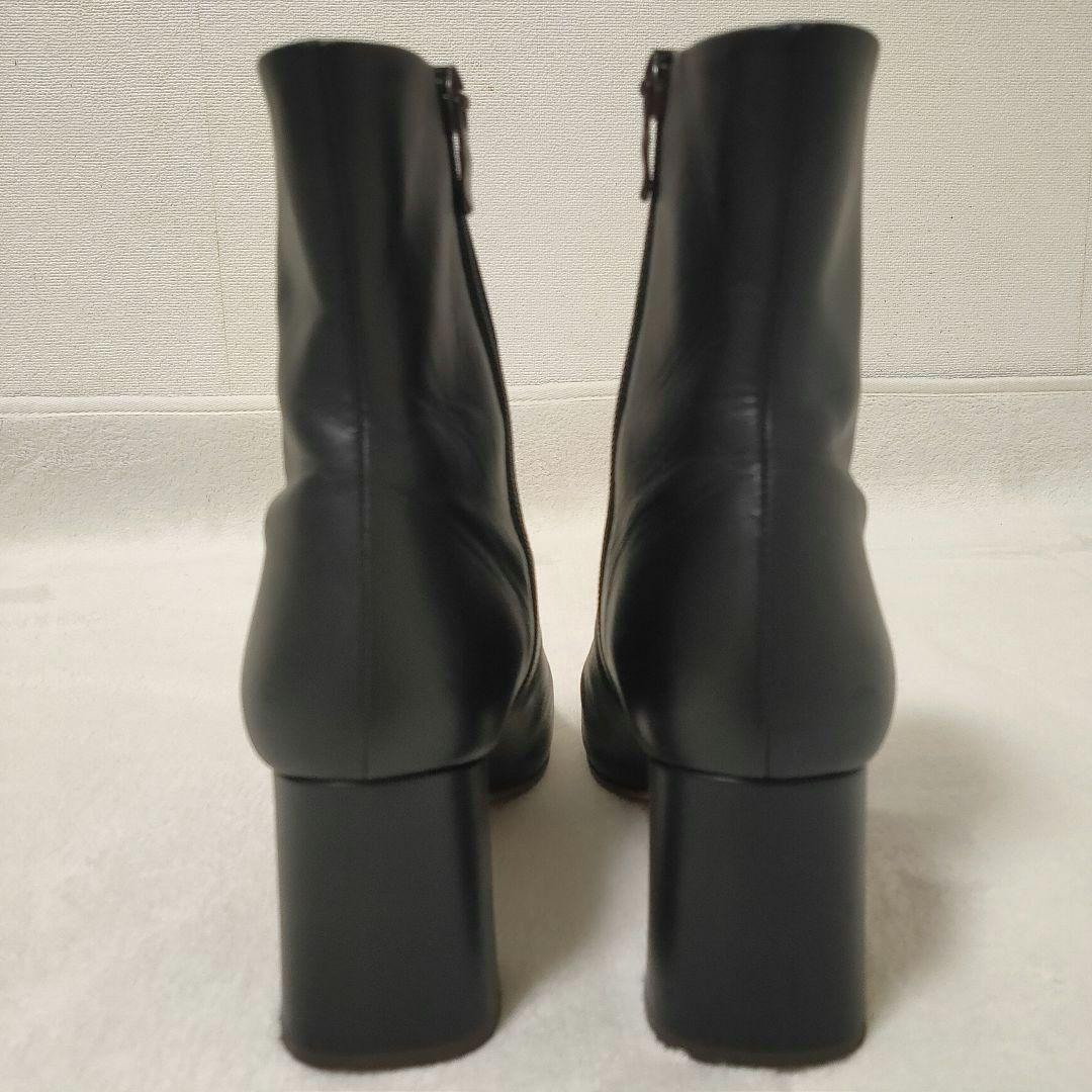 定番 DIANA ダイアナ ショートブーツ 本革 レザー ブラック 23.5cm