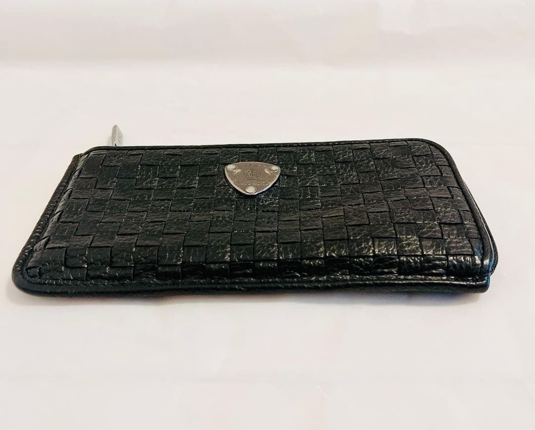 美品☆ATAO slimo メッシュ 黒 長財布 L字　メンズ レディース