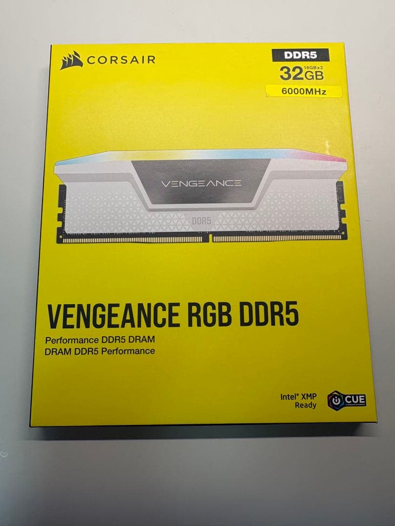 メモリー Corsair VENGEANCE RGB DDR5 32GB 6000MHz