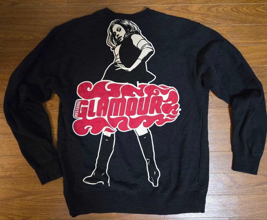 HYSTERIC GLAMOUR ガールプリント スウェット メンズL