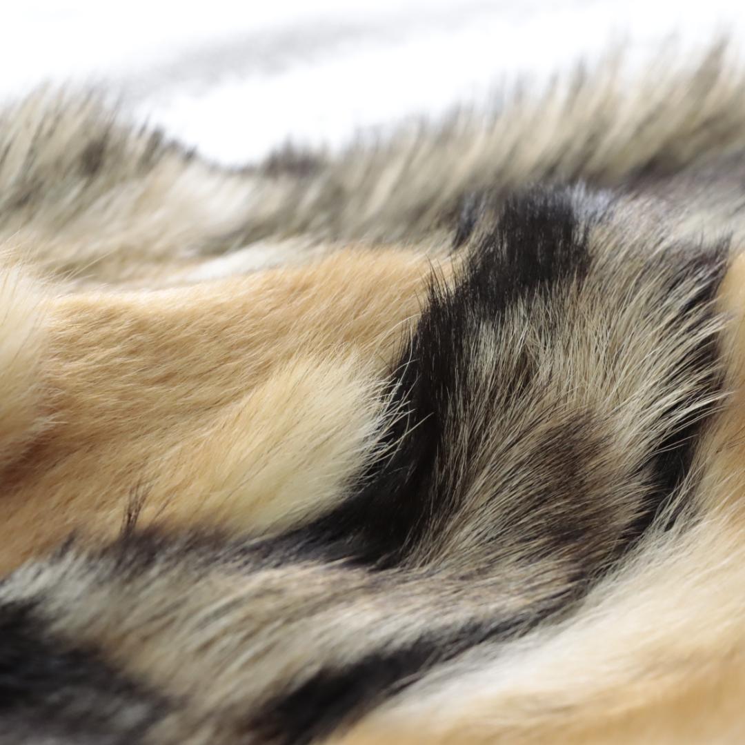 オーストラリア製　高級リアルファー　ムートンマット　ラグ　パッチワークカンガルー