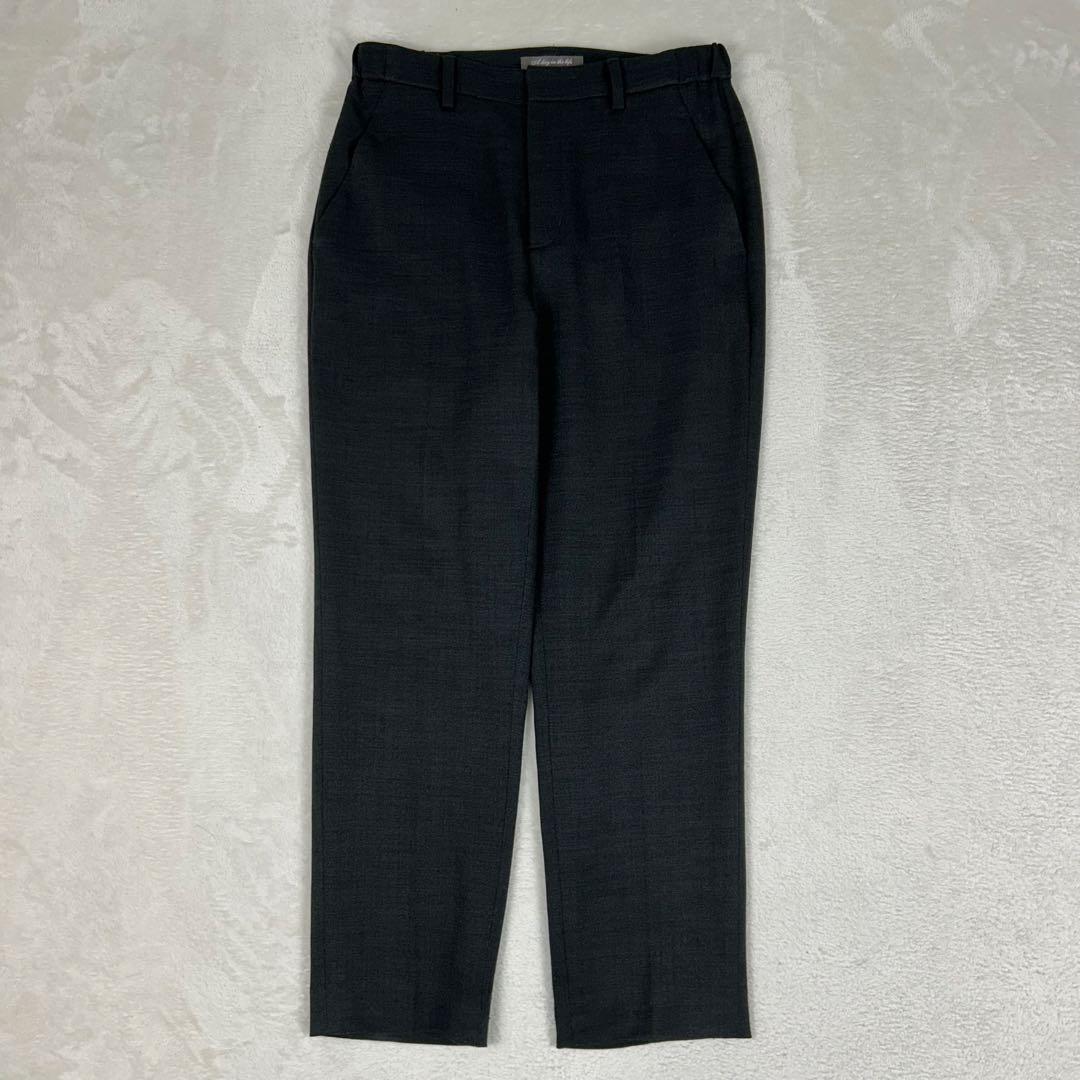 美品✩ユナイテッドアローズ ノーカラーパンツスーツセットアップ ストレッチ 洗濯