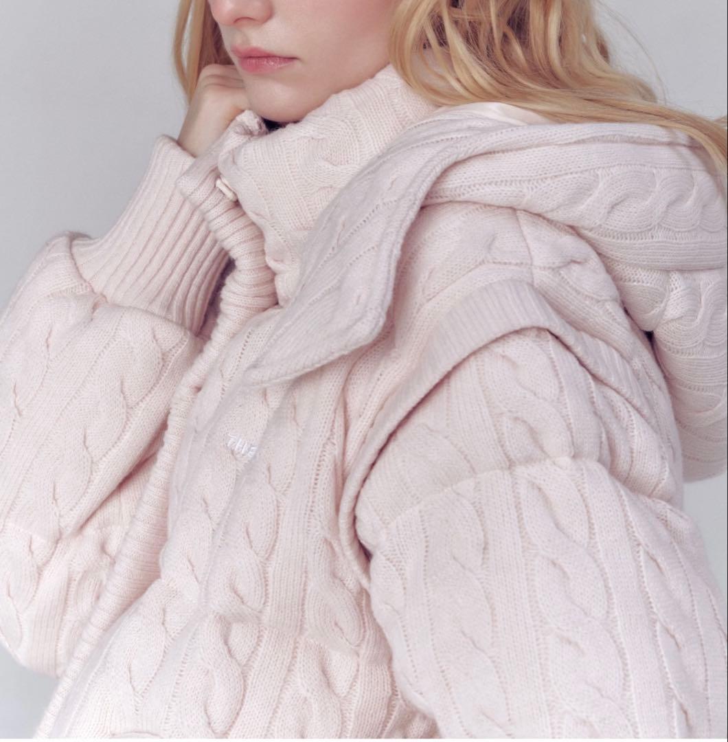 ジャケット・アウター thetoe Shard Knit Down White