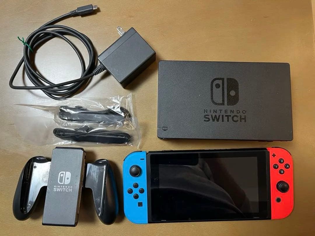 【純正プロコントローラーセット】Nintendo Switch 本体 青/赤