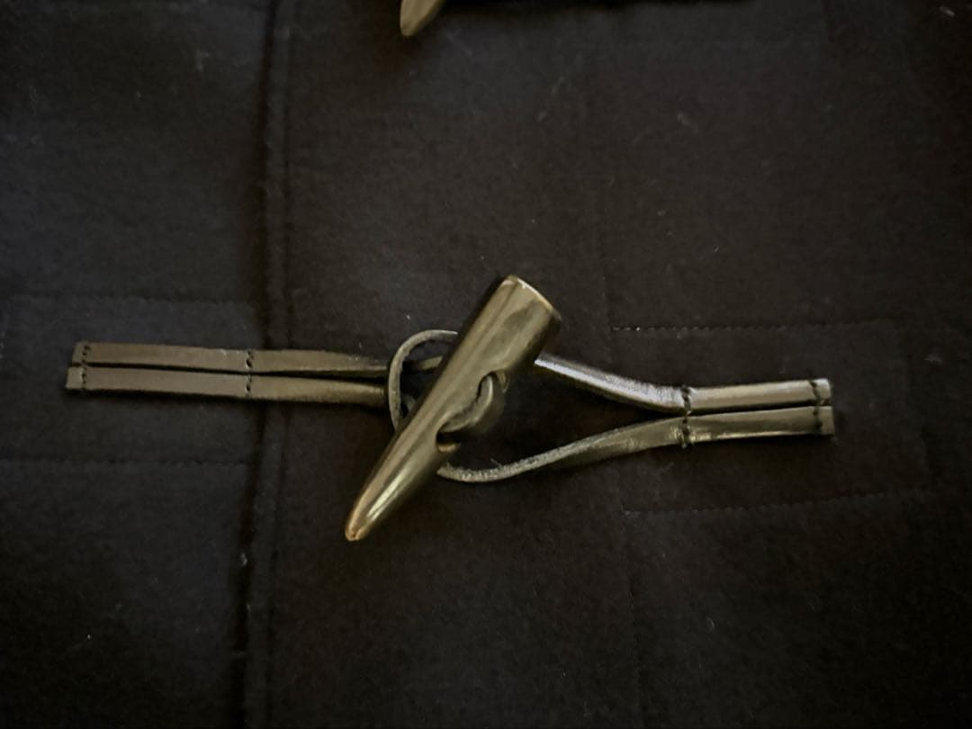 美品 08sircus カシミヤ混 大人 上質 ロングコート 牛革トグル黒 紺