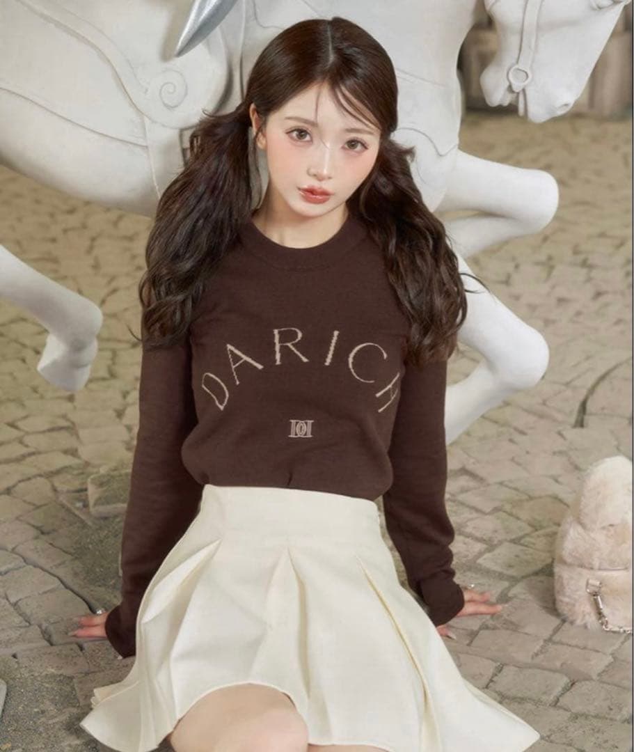 darich ロゴニットトップス　BRW