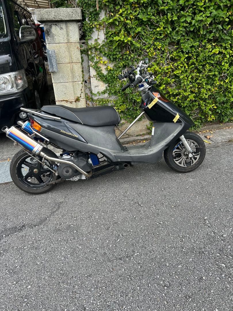 アドレスＶ１２５Ｇフレーム補強バーセンターバーワンツーアドブイケツアゲ対策に