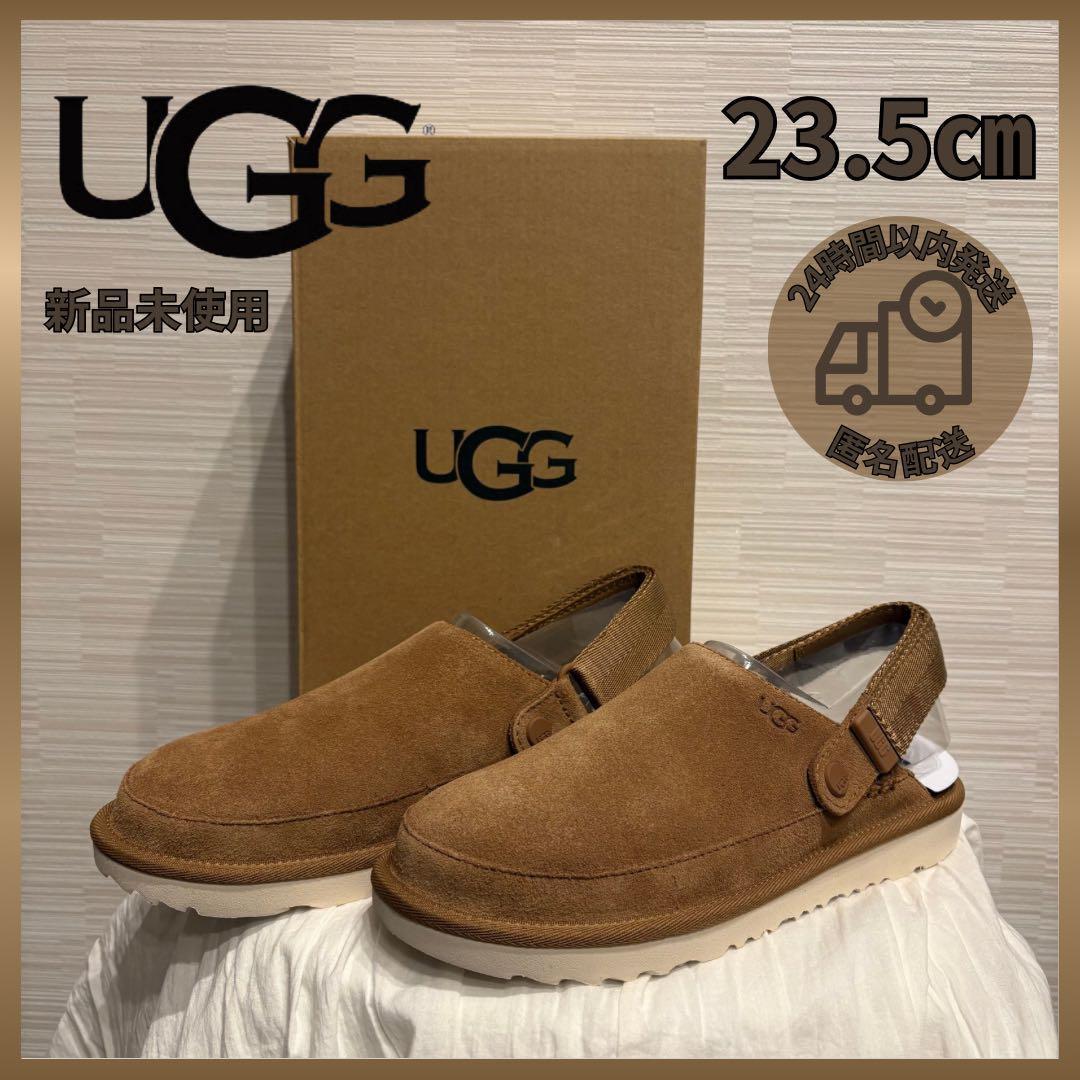 新品未使用　UGG アグ ゴールデンスター クロッグ チェストナッツ 23.5㎝