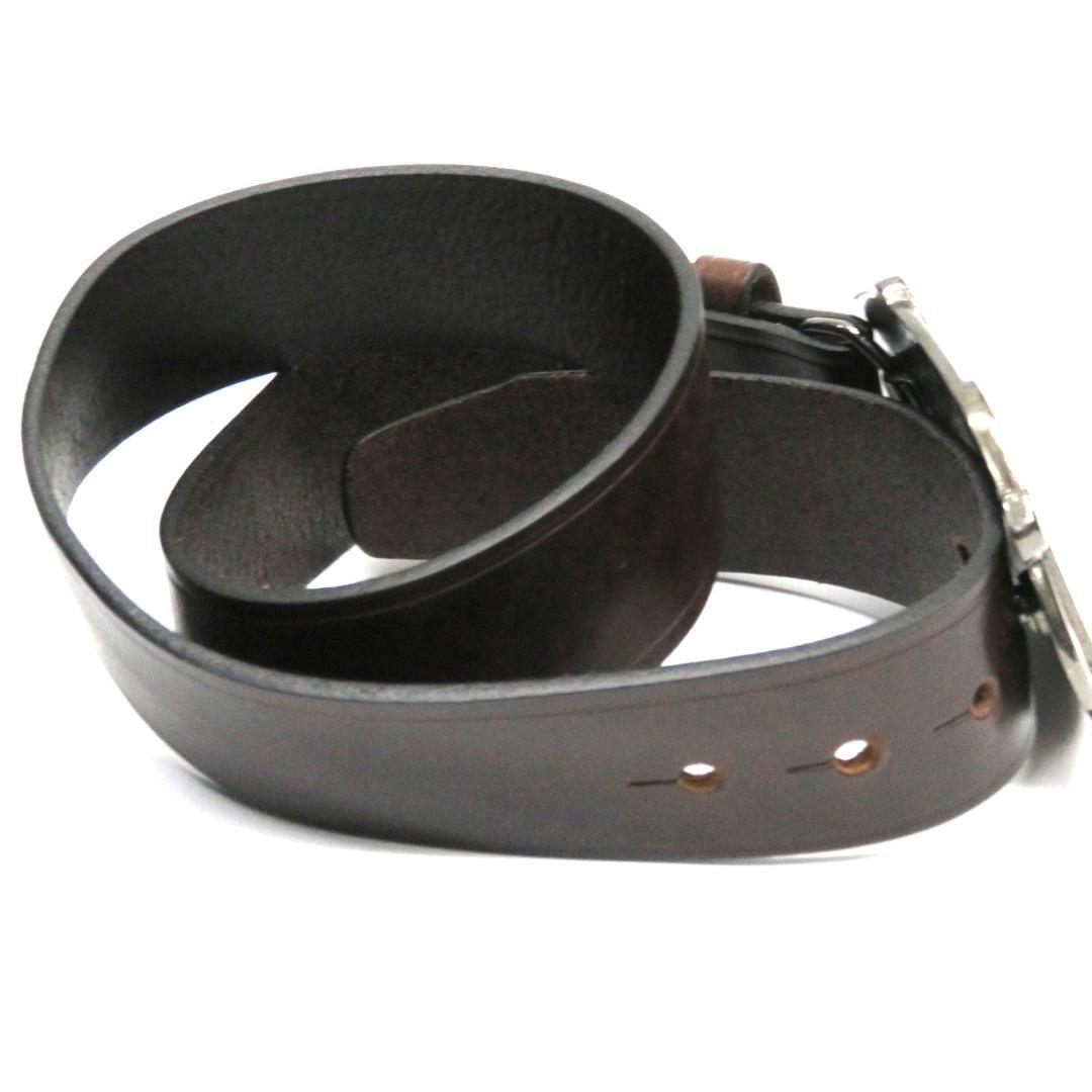 Dsquared2　Lady　ロゴ　　レザーベルト　ブラウン