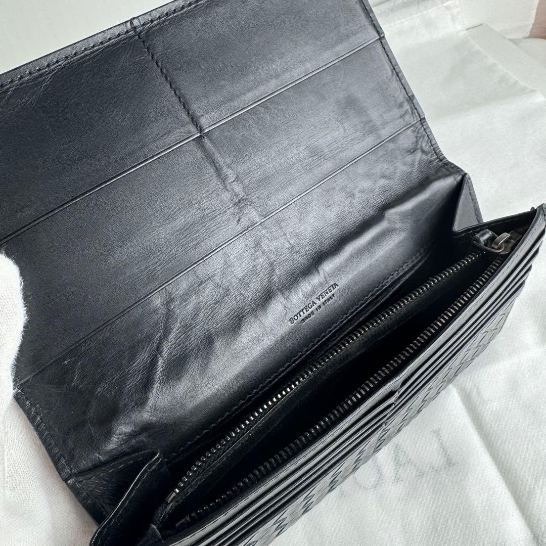 BOTTEGA VENETAボッテガヴェネタ 長財布イントレ ブラック