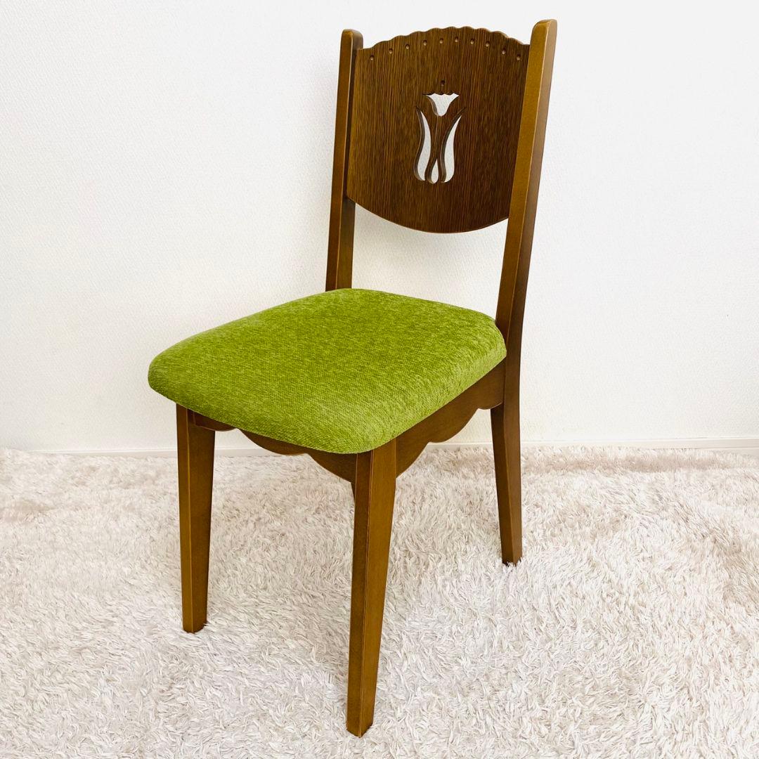 パリの雑貨屋♡F-230 椅子 日本製 木製 天然木 チェアー♡花 フラワー