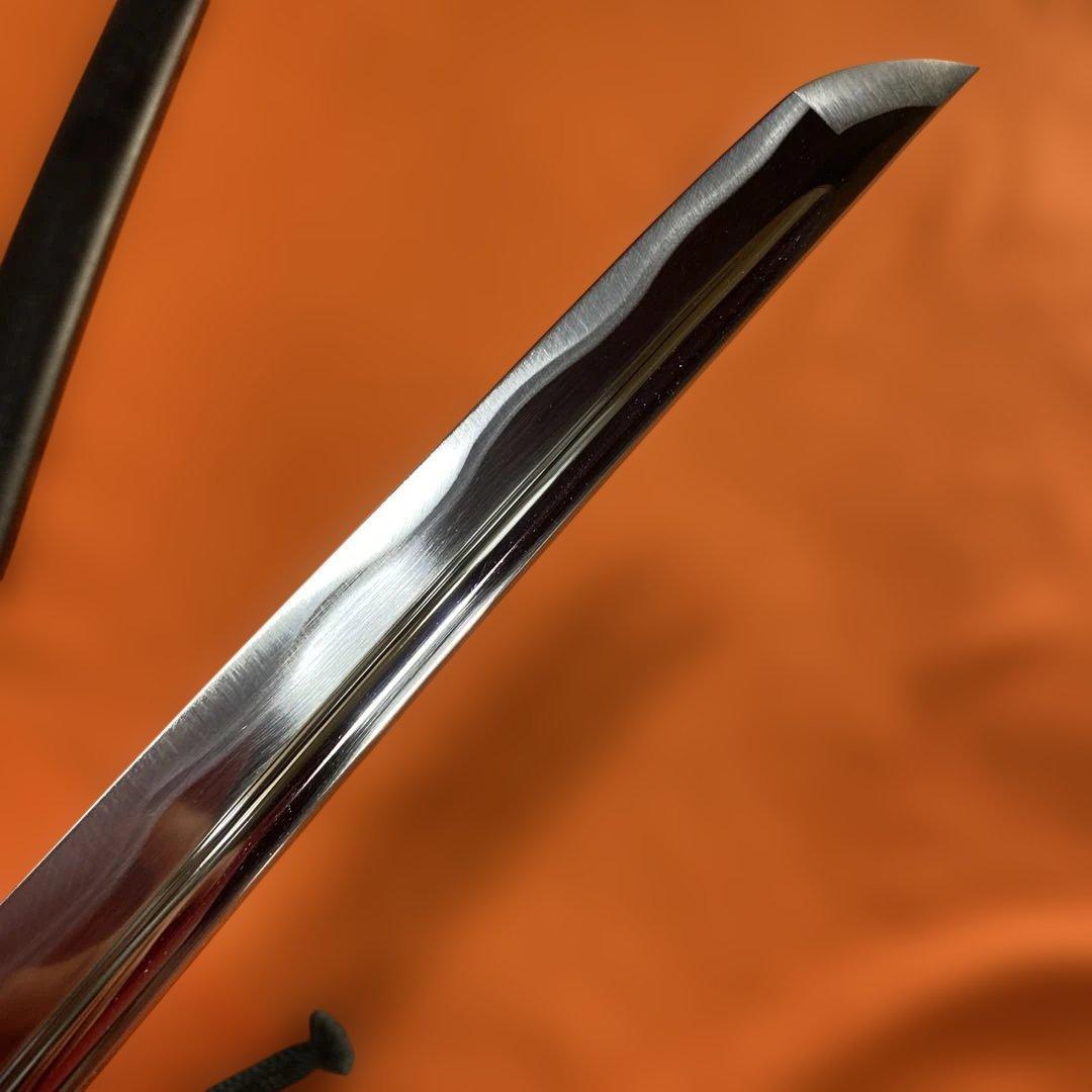 熟練者用高級長尺居合刀 青柄 龍彫透し丸鍔