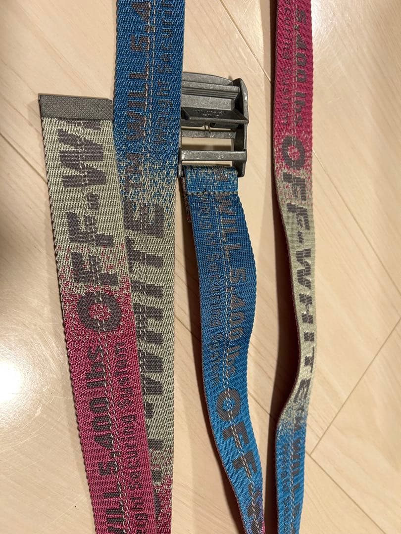 OFF WHITE ベルト　【激レア】　水色　ピンク
