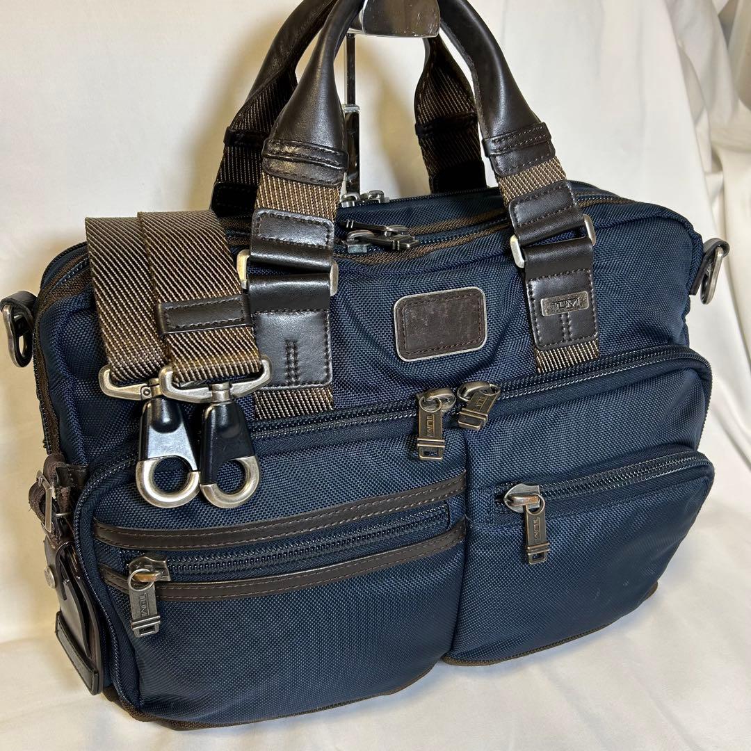 TUMI アルファブラボー 2way ビジネスバッグ ショルダーバッグ ネイビー