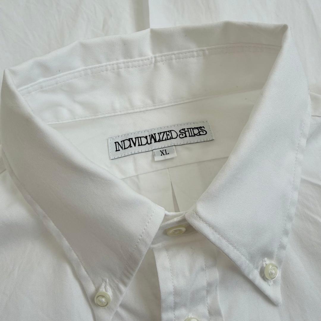 極美品 INDIVIDUALIZED SHIRTS B.Dシャツ ホワイト XL