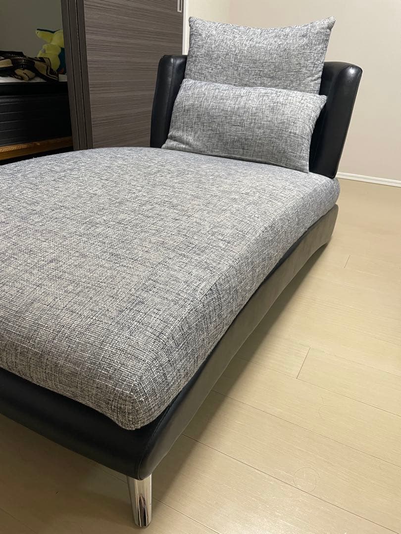 【ayustat】アルモニアグレー 1人掛けソファ クッション付き