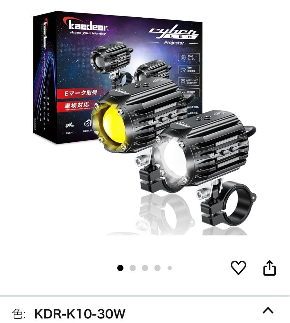 カエディアLEDプロジェクターランプ 30W×2灯KDR-K10他取付金具多種付